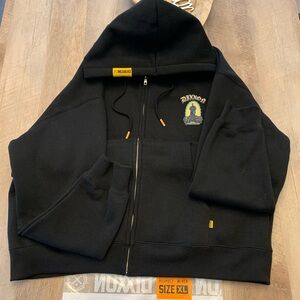 DIXXON RESPECT Zip Up Black Hoodie